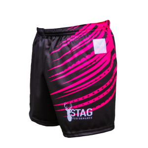 Rebel Unisex Tag Rugby Shorts Left Side View